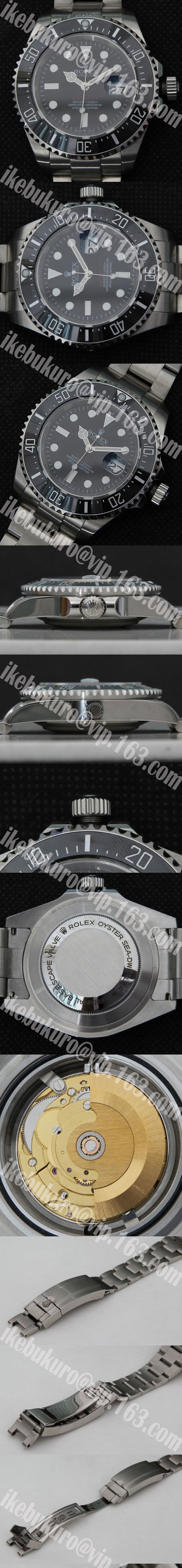 Rolex激安腕時計 シードゥエラーコピー時計Ref.126600 【シルバーホワイト 】